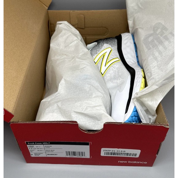 New Balance Fresh Foam 680v7 Ocean Grey Black Shoes M680CG7 Men\'s‎ Size 11.5 D main image 5